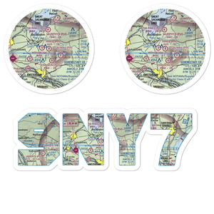 Hart Airport (9NY7) VFR Sectional Sticker Pack