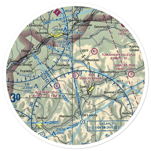 Mason Airway Airport (9NY6) VFR Sectional Sticker (30 mile)