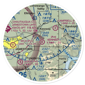 Kennedy Airfield (9NY4) VFR Sectional Sticker (20 mile)