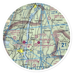 Greig Farm Airport (9NK4) VFR Sectional Sticker (30 mile)