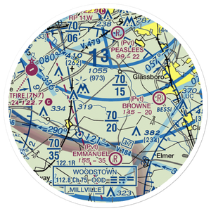 Stallone Airport (9NJ5) VFR Sectional Sticker (20 mile)