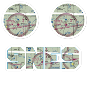 Dog Leg Airport (9NE9) VFR Sectional Sticker Pack