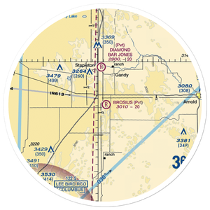 Brosius Field (9NE8) VFR Sectional Sticker (30 mile)