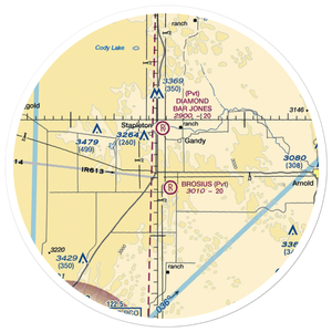 Bay Field (9NE7) VFR Sectional Sticker (30 mile)