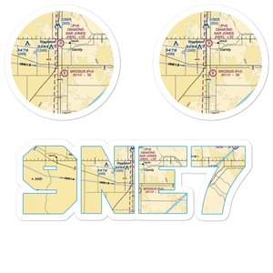 Bay Field (9NE7) VFR Sectional Sticker Pack