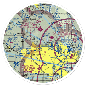 Bates Airpark (9NE6) VFR Sectional Sticker (30 mile)
