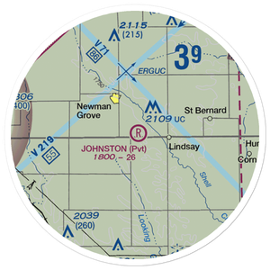 Johnston Field (9NE4) VFR Sectional Sticker (20 mile)