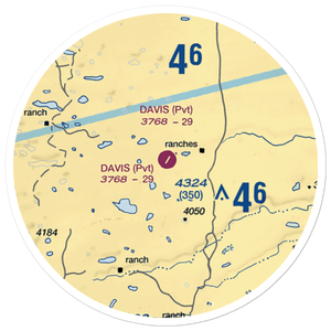 Davis Ranch Airport (9NE3) VFR Sectional Sticker (20 mile)