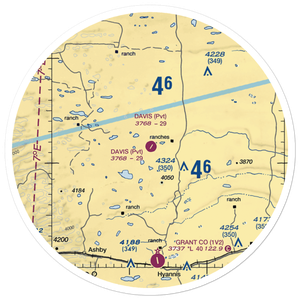 Davis Ranch Airport (9NE3) VFR Sectional Sticker (30 mile)