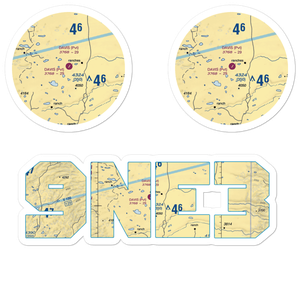 Davis Ranch Airport (9NE3) VFR Sectional Sticker Pack