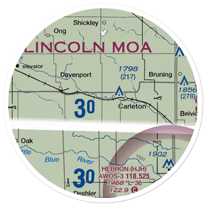 Folkerts Airport (9NE2) VFR Sectional Sticker (20 mile)