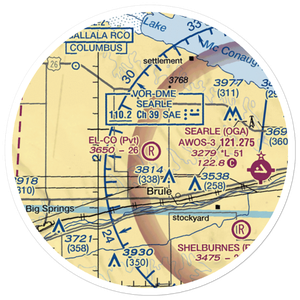 El-Co Airport (9NE1) VFR Sectional Sticker (20 mile)
