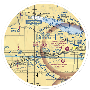 El-Co Airport (9NE1) VFR Sectional Sticker (30 mile)