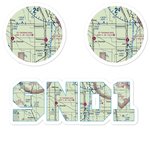 Elliott Farms Airport (9ND1) VFR Sectional Sticker Pack