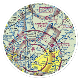 Meylor Field (9NC9) VFR Sectional Sticker (30 mile)