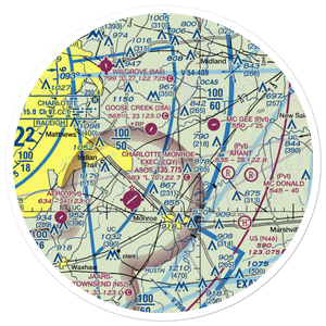 Edwards Airport (9NC3) VFR Sectional Sticker (30 mile)