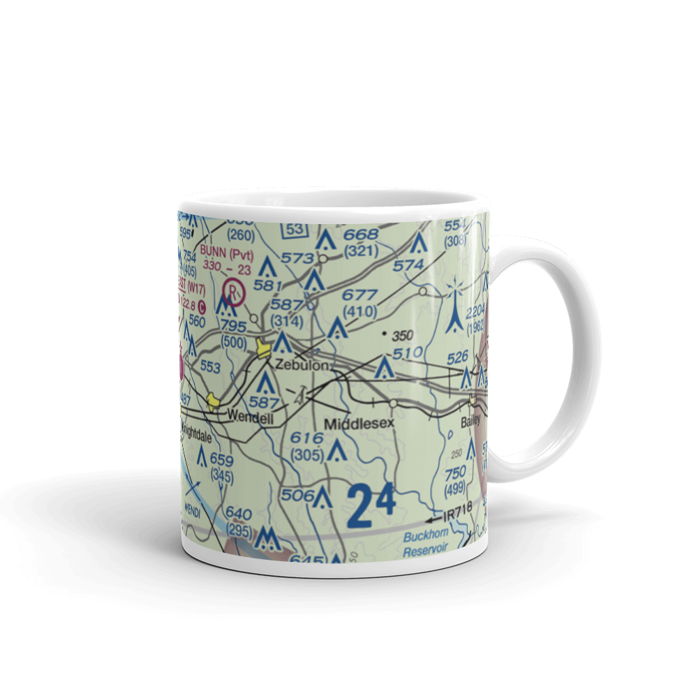 Raleigh East Airport (9NC0) VFR Sectional  Mug 
