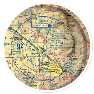 Mc Kenna Airport (9MT9) VFR Sectional Sticker (30 mile)