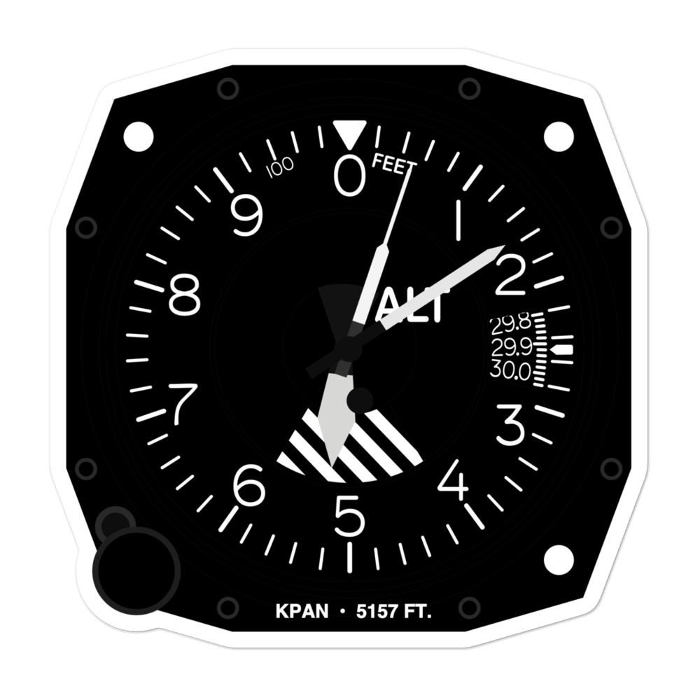 Payson Airport (KPAN) Altimeter Stickers 