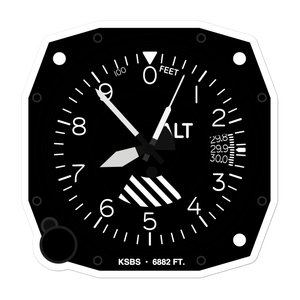Steamboat Springs Bob Adams Field (KSBS) Altimeter Stickers