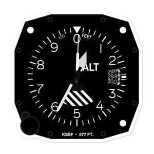 Stinson Municipal Airport (KSSF) Altimeter Stickers