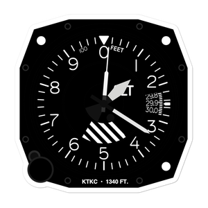 Tracy Municipal Airport (KTKC) Altimeter Stickers