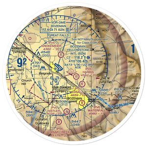 Monger Airport (9MT8) VFR Sectional Sticker (30 mile)