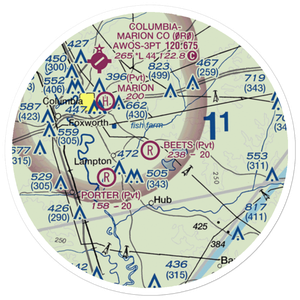 Beets Airport (9MS9) VFR Sectional Sticker (20 mile)