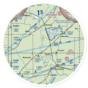 Eagle Lodge Airport (9MO9) VFR Sectional Sticker (30 mile)