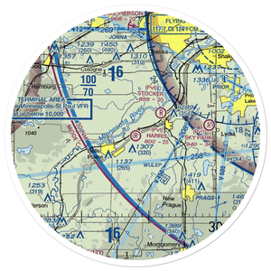 Merill L Harris Field (9MN6) VFR Sectional Sticker (30 mile)