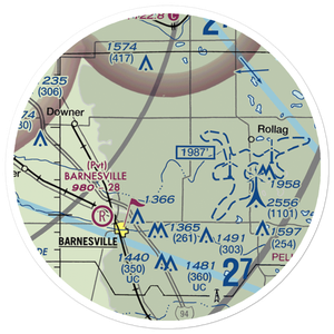 Janssen Airport (9MN5) VFR Sectional Sticker (20 mile)