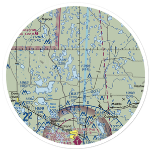 Wabana Seaplane Base (9MN2) VFR Sectional Sticker (30 mile)