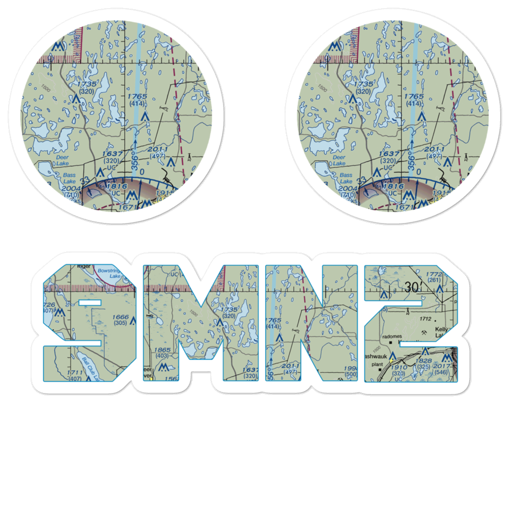 Wabana Seaplane Base (9MN2) VFR Sectional Sticker Pack 