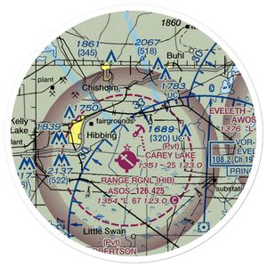 Carey Lake Seaplane Base (9MN0) VFR Sectional Sticker (20 mile)