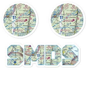 G W Farm Airport (9MD9) VFR Sectional Sticker Pack