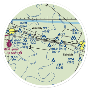 4B Ranch Airport (9LS9) VFR Sectional Sticker (20 mile)