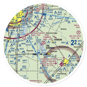 Tommy's Airpark (9LL5) VFR Sectional Sticker (30 mile)