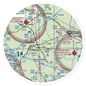 Hepp Airport (9LL2) VFR Sectional Sticker (30 mile)