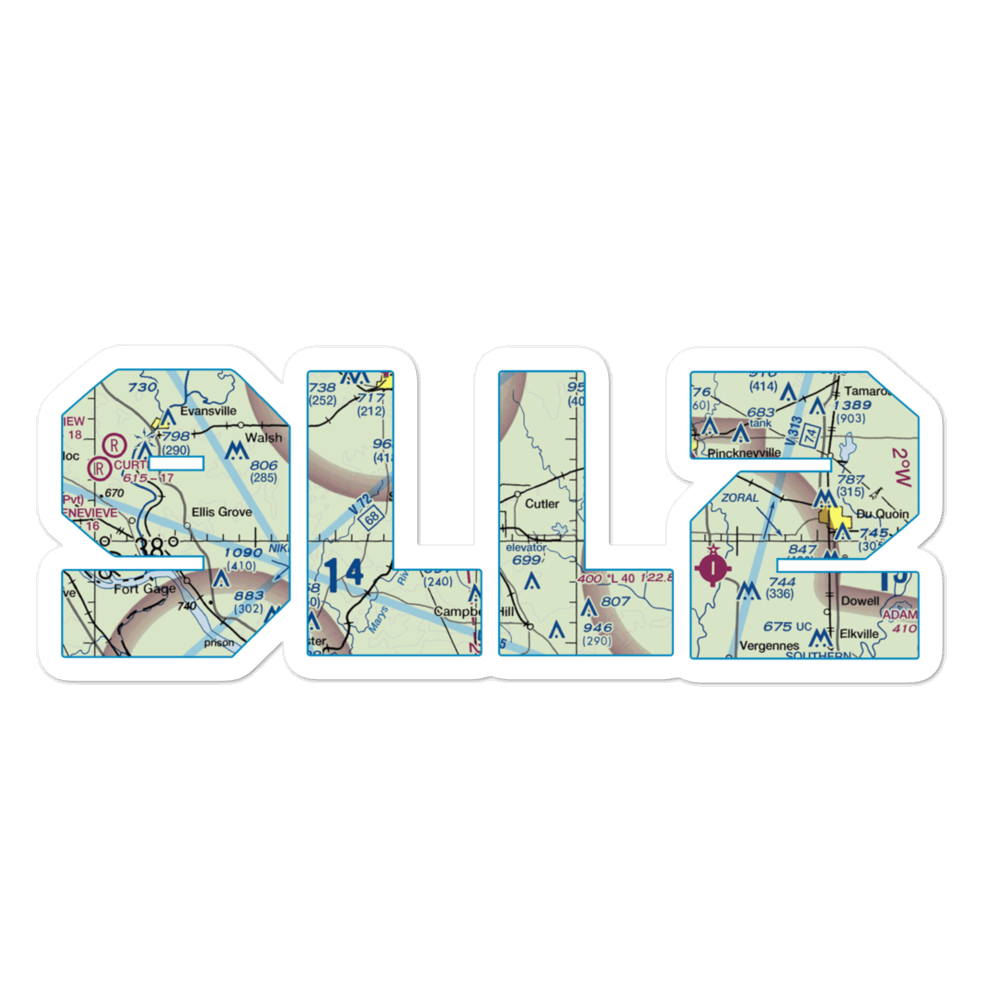 Hepp Airport (9LL2) VFR Sectional Sticker 