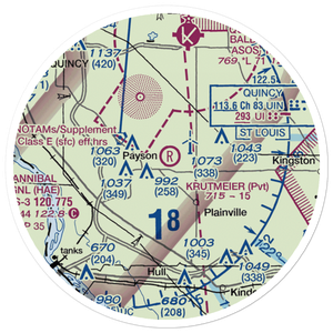 Krutmeier Airport (9LL0) VFR Sectional Sticker (20 mile)