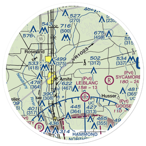 Skyline Airpark (9LA9) VFR Sectional Sticker (20 mile)