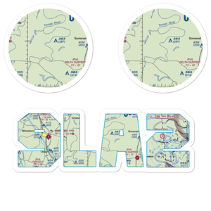 Norris Airstrip (9LA2) VFR Sectional Sticker Pack