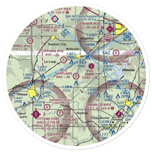 Hartland Airport (9KS1) VFR Sectional Sticker (30 mile)