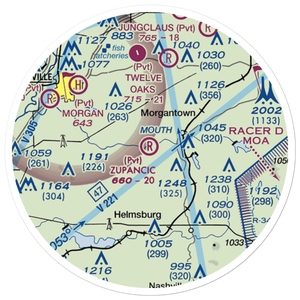 Zupancic Field (9IN7) VFR Sectional Sticker (20 mile)