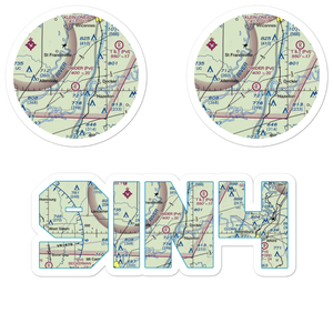 Bandmill Field (9IN4) VFR Sectional Sticker Pack
