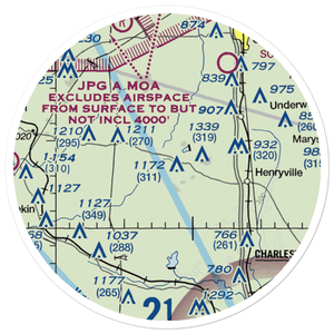 New Liberty Field (9IN2) VFR Sectional Sticker (20 mile)