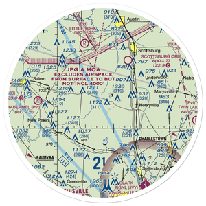 New Liberty Field (9IN2) VFR Sectional Sticker (30 mile)