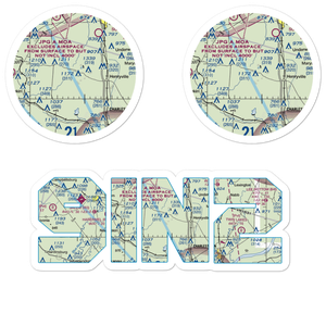 New Liberty Field (9IN2) VFR Sectional Sticker Pack