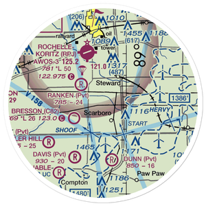 Thompson Airport (9IL4) VFR Sectional Sticker (20 mile)