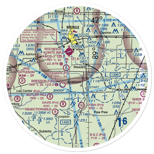Thompson Airport (9IL4) VFR Sectional Sticker (30 mile)